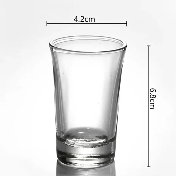 6pcs Wine Cups Set 31ml Spirits Cup Wedding Glasses Whiskey Cocktail Mugs Transparent Liquor Glass Family Gathering Drinkware 5