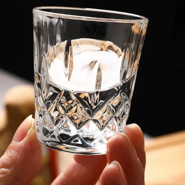 Wine Glass Set of 12 Shot Glass for Wedding Gifts Drinkware Transparent Whiskey Glass Cup Vintage Diamond Painting Party Glasses 4