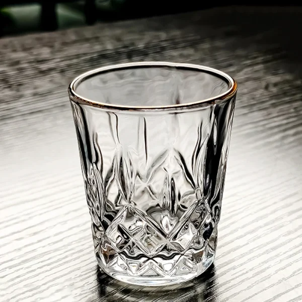 Wine Glass Set of 12 Shot Glass for Wedding Gifts Drinkware Transparent Whiskey Glass Cup Vintage Diamond Painting Party Glasses 5