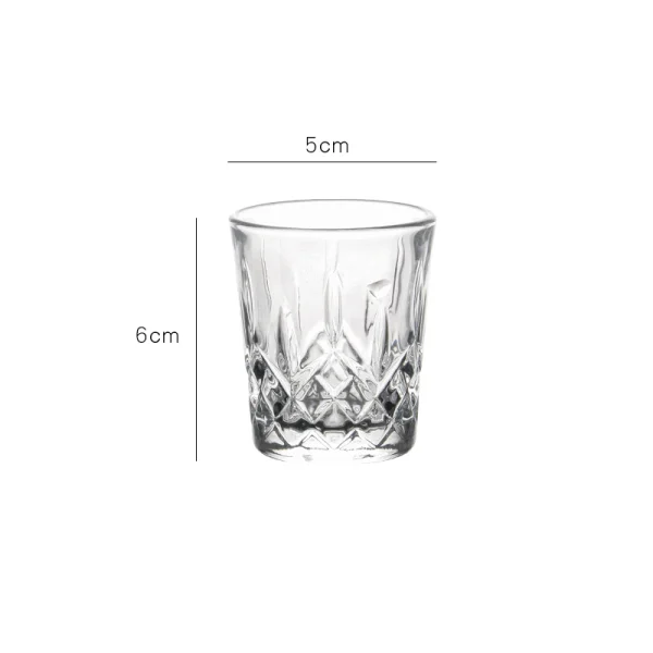 Wine Glass Set of 12 Shot Glass for Wedding Gifts Drinkware Transparent Whiskey Glass Cup Vintage Diamond Painting Party Glasses 6