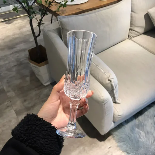Vintage Diamond Painting Glass Red Wine Glass Cup Set Transparent Wedding Gifts Drinkware Creative Gifts for Housewarming Party 5