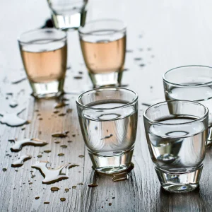 6pcs Set Spirits Shot Glasses Party Bar Club Drinking Tool Wedding Wine Cups 35ml Cocktail Pint Vodka Cups Transparent Drinkware 1