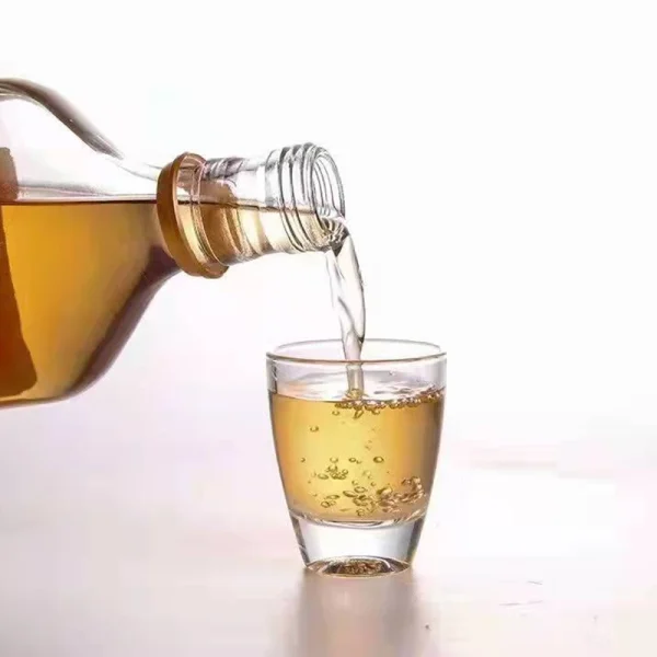 6pcs Set Spirits Shot Glasses Party Bar Club Drinking Tool Wedding Wine Cups 35ml Cocktail Pint Vodka Cups Transparent Drinkware 2