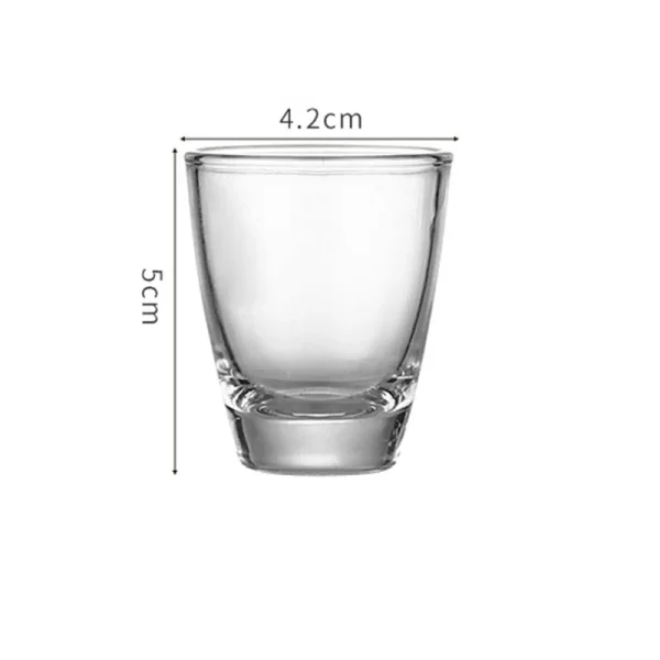 6pcs Set Spirits Shot Glasses Party Bar Club Drinking Tool Wedding Wine Cups 35ml Cocktail Pint Vodka Cups Transparent Drinkware 5