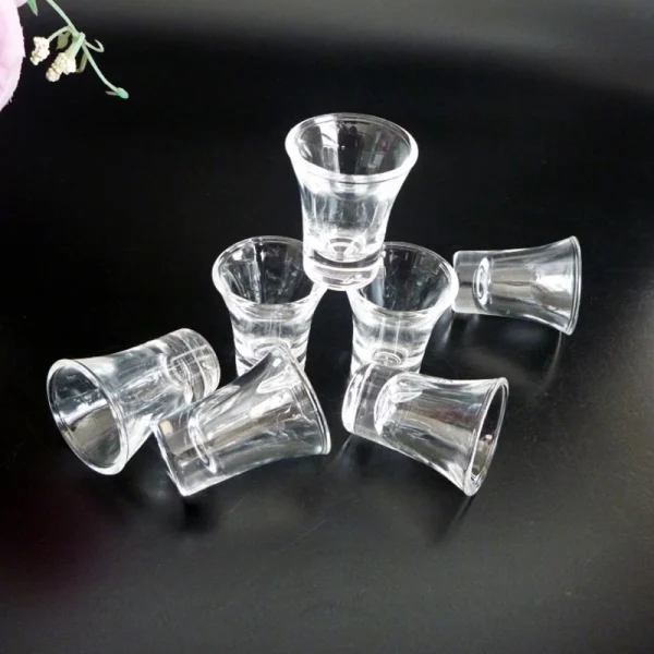 6pcs Set 15ml Spirits Cup Shot Glass Vintage Mini Wine Glass Vodka Brandy Cocktail Drinking Glasses Drinkware Household Gifts 1
