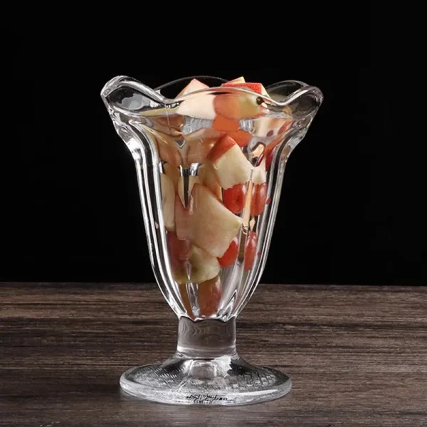 7oz 205ml Versatile Dessert Cup Household Drinkware Creative Cocktail Glass Transparent Sundae Ice Cream Cups Drinks for Party 2