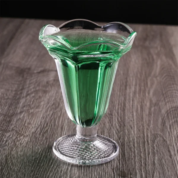 7oz 205ml Versatile Dessert Cup Household Drinkware Creative Cocktail Glass Transparent Sundae Ice Cream Cups Drinks for Party 3