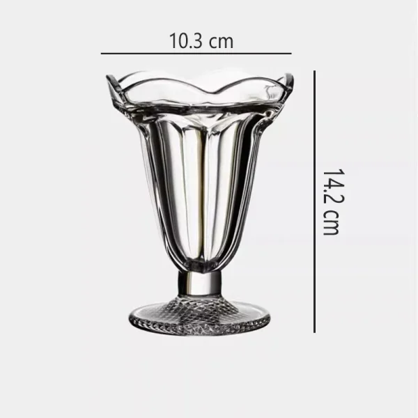 7oz 205ml Versatile Dessert Cup Household Drinkware Creative Cocktail Glass Transparent Sundae Ice Cream Cups Drinks for Party 6