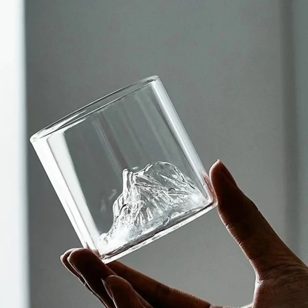 4pcs Set 3D Scenic Cup Vodka Foreign Wine Cups Gifts Cocktail Mug 170ml Japanese Style Transparent Whisky Glass Cup Drinkware 1
