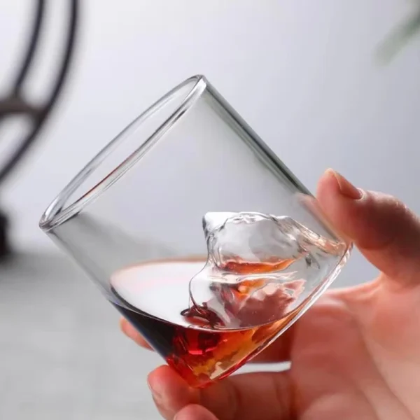 4pcs Set 3D Scenic Cup Vodka Foreign Wine Cups Gifts Cocktail Mug 170ml Japanese Style Transparent Whisky Glass Cup Drinkware 3