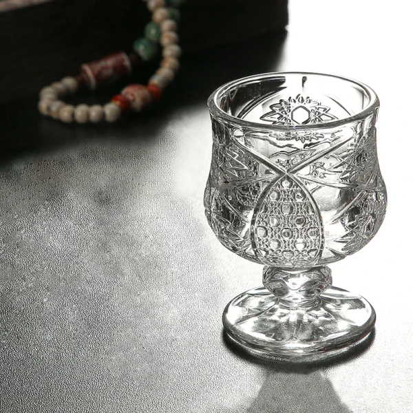 6pcs Set Shot Glass Small Liquor Goblet Red Wine Glasses Exquisite Mini Spirits Cup Transparent Drinkware Wedding Party Glass 5