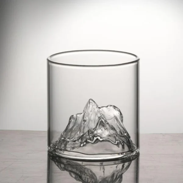 2pcs Set 170ml Transparent Fuji Mountain Whisky Glass Cup Whisky Beer Vodka Tea Spirits Glasses Creative Scenic Mug Drinkware 3
