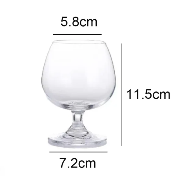 2pcs Set Red Wine Glass Transparent Grape Cup Champagne Vodka Cups Cognac Mug Drinkware Brandy Goblet Transparent Drinkware Gift 5