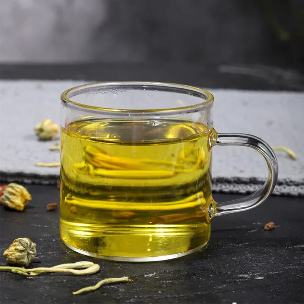 80ml 2pcs Set Household Beer Glass Tea Tasting Mug Classic Heat Resistant Tea Cup with Handle Transparent Drinkware Coffee Cup 4