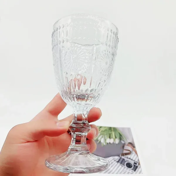 4pcs Set Champagne Cup Red Wine Glasses Luxury Sets Crystal Diamond Painting Brandy Goblet Vodka Mug Transparent Party Drinkware 5