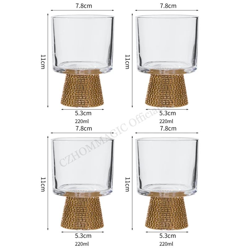 4Pcs ClearWaterGlass