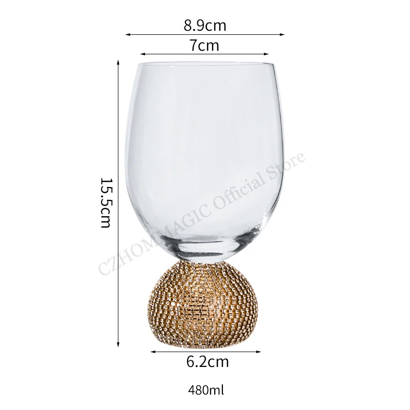 1Pcs ClearWine Glass