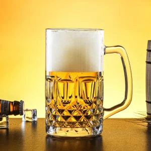 1000ml Large Capacity Drinking Utensils Classic Drinkware Craft Beer Glass Suitable for Bar Heat Resistant Tea Mug with Handle 1