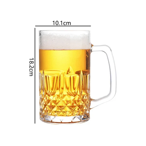 1000ml Large Capacity Drinking Utensils Classic Drinkware Craft Beer Glass Suitable for Bar Heat Resistant Tea Mug with Handle 6
