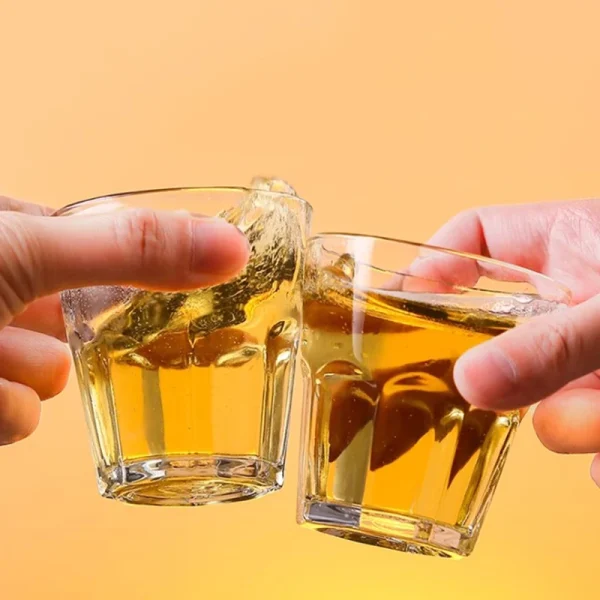 6pcs Set Beer Glasses Drinks Whiskey Wine Glass Cup Sets Creative Drinkware Gifts for Party Wedding Anniversary Transparent Cups 3