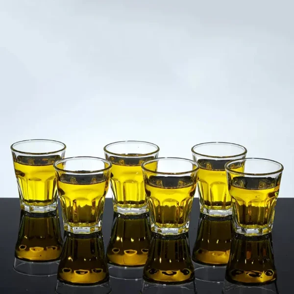6pcs Set Beer Glasses Drinks Whiskey Wine Glass Cup Sets Creative Drinkware Gifts for Party Wedding Anniversary Transparent Cups 5