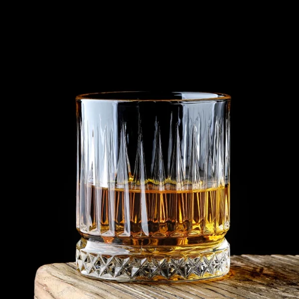6pcs Set Diamond Painting Glass Spirits Cup Wine Glass Cup Whiskey Engraved Goblet Home Bar Drinkwares Transparent Wedding Gifts 3