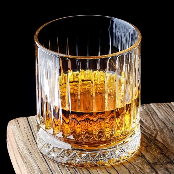 6pcs Set Diamond Painting Glass Spirits Cup Wine Glass Cup Whiskey Engraved Goblet Home Bar Drinkwares Transparent Wedding Gifts 4