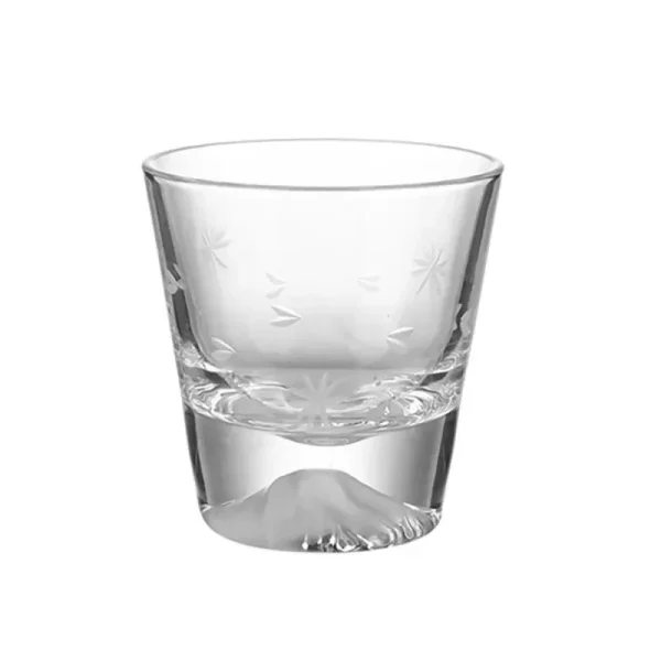Glass Drinking Fuji Mountain Water Cup Glass Cups Ins Style Whiskey Snow Mountain Bottom Cup Volcano Mug Home Luxury Drinkware 6