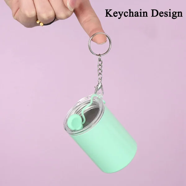 3oz Mini Tumbler Stainless Steel Wine Glasses Little Bottle Drinkware with Straw Cocktail Glasses Beer Mugs Thermal Coffee Cup 5