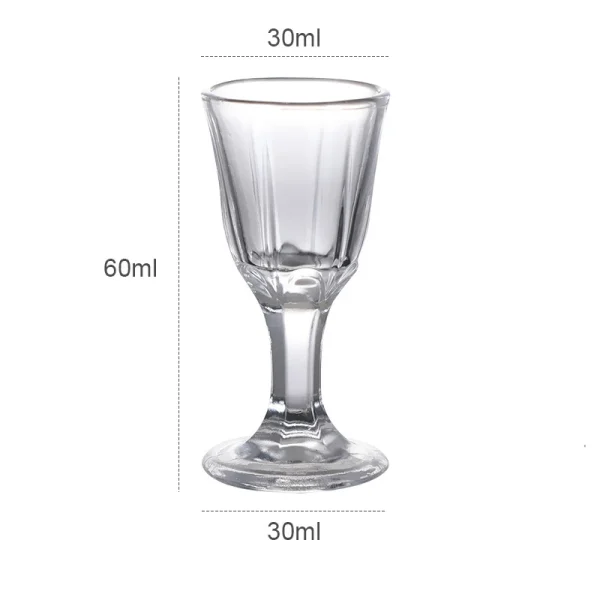 6pcs Shot Glass 10ml Small Capacity Glass Spirits Cup Goblet Spirits Cup Wine Dispenser Wholesale Transparent Cups Drinkware 6
