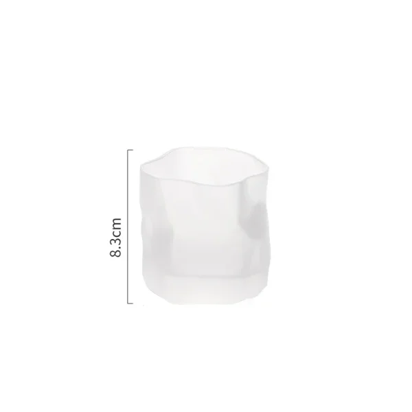 Creativity Irregular Shape Whiskey Glasses Ice Pattern Fold Paper Crystal Whisky Beer Wine Glass Drinkware Wine Glass Set 5