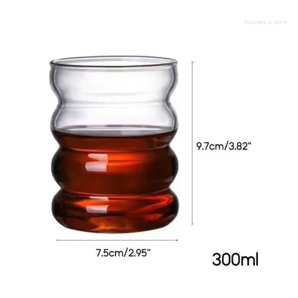 Single-Layer Glass Cup with Straw Drinking Mugs Coffee Drinkware Glasses 6