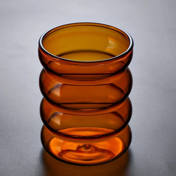 300ml Wave Shape Glass Cup Water Bottle Heat-resistant Beer Drinkware Tea Mug Coffee Juice Milk Tea Home Kitchen Supply 4