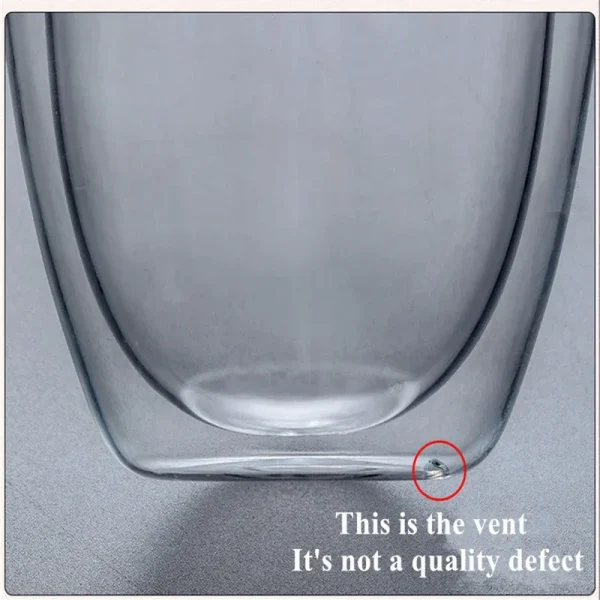 2-6PCS Double Wall High Borosilicate Glass Mug Heat Resistant Tea Milk Juice Coffee Water Cup Bar Drinkware Gift Creativity Set 6