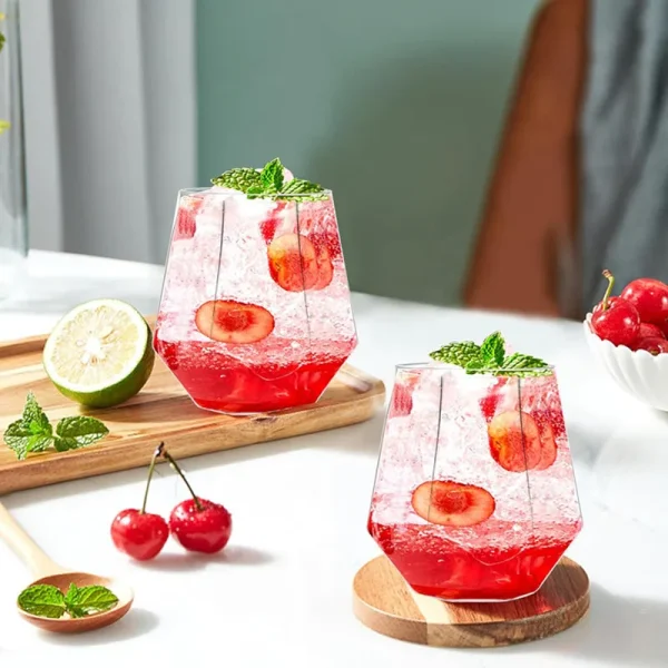 360ml Wedding Wine Glasses Drinkware Transparent Cocktail Glass Party Bar Club Drinking Tools Tea Coffee Mug 3