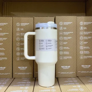 newThermos Cup Large Capacity Cold Water Coffee Travel Mug Stainless Steel Thermal Aesthetic Bottle Drinkware Cooling Vase 40 OZ 1