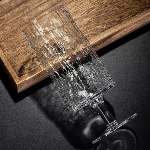 Japanese Style Tree Pattern Glass Goblet Creative Cocktail Glasses Cups Long Drinking Juice Water Cup Drinkware Bar Accessories 4