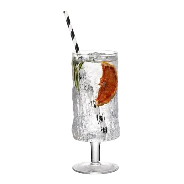 Japanese Style Tree Pattern Glass Goblet Creative Cocktail Glasses Cups Long Drinking Juice Water Cup Drinkware Bar Accessories 6