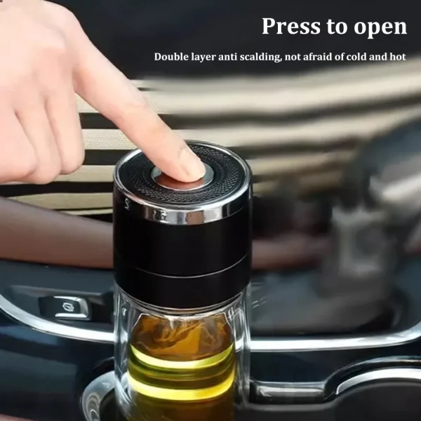 700ML Tea Water Bottle High Borosilicate Glass Double Layer Tea Water Cup Infuser Tumbler Drinkware Water Bottle With Tea Filter 3