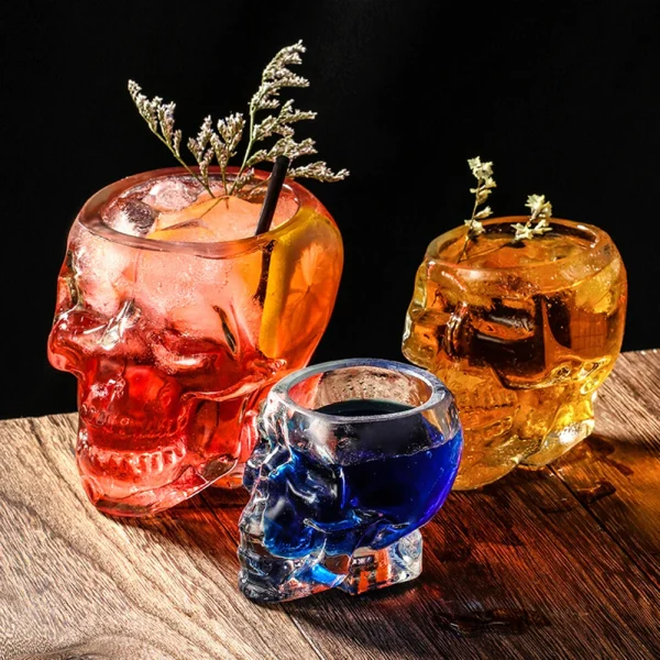 Bones Armor Warrior Skull Designed Wine Glass Cup Mug Gothic Drinking Skull Cup for Home Barware Whiskey Wine Water Drinkware 4