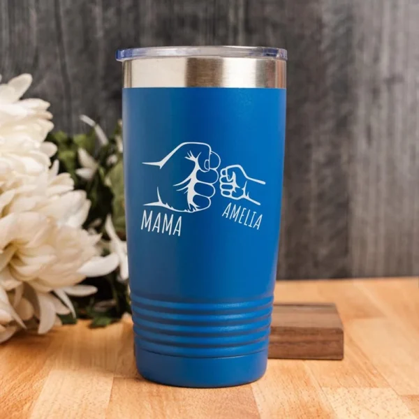 Retro Minimalist Fathers Day Customized Insulated Mug Name Engraved Unique Birthday Gift for Dad Personalized Thermal Drinkware 3
