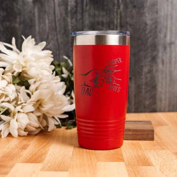 Retro Minimalist Fathers Day Customized Insulated Mug Name Engraved Unique Birthday Gift for Dad Personalized Thermal Drinkware 5