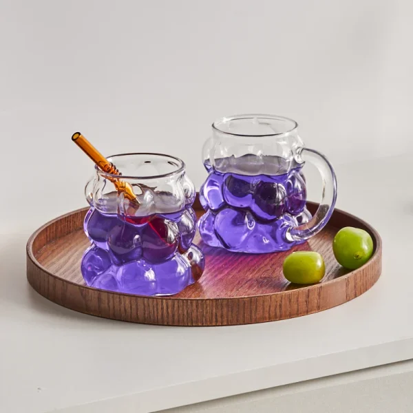 Heat Resistant Glass Coffee Mug Milk Cup Glass Drinking Glasses Breakfast Cup Househood Water Glass Drinkware Lover Creativity 5
