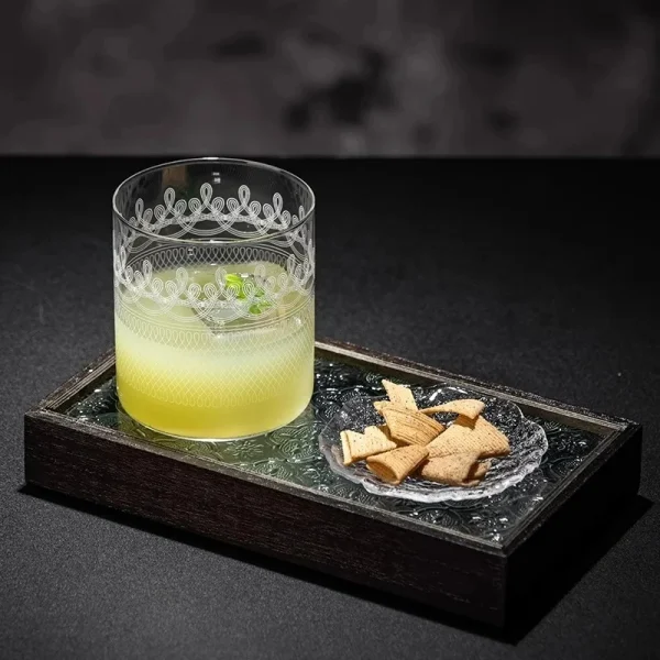 Japanese Style Cocktail Glasses Cups,Ultra Thin Etched Collins Cup, Classic Whisky Glass Cup,Drinkware For Party Bar,Water Tools 4
