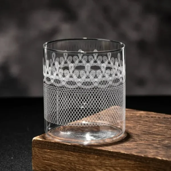 Japanese Style Cocktail Glasses Cups,Ultra Thin Etched Collins Cup, Classic Whisky Glass Cup,Drinkware For Party Bar,Water Tools 6