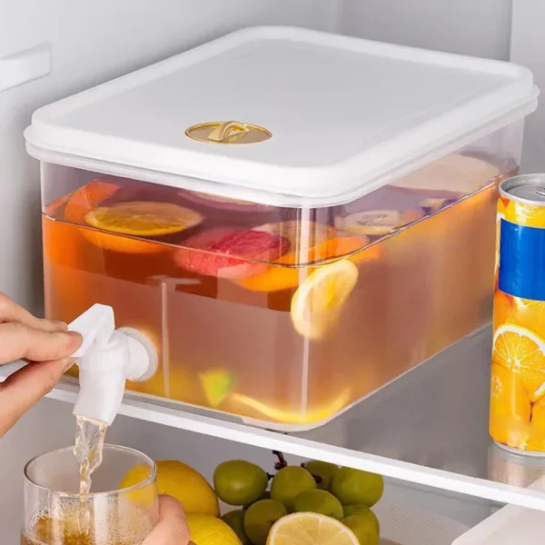 Pongwin 5L Cold Water Kettle with Faucet Refrigerator Cool Water Bucket Lemon Bottle Beverage Water Dispenser Drinkware 3