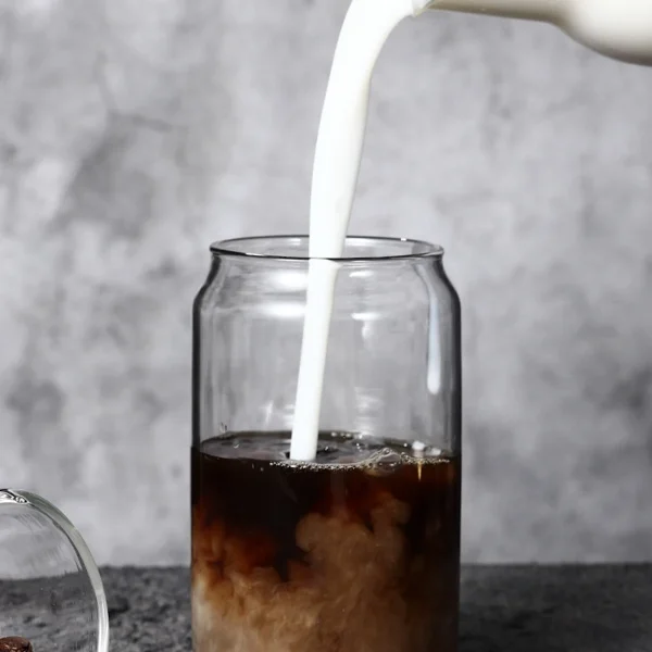 12/16 Oz Can Shaped Beer Glass Drinking Cups Can Shaped Glasses Classic Can Glasses for Soda Cold Brew Coffee Bar Drinkware 3