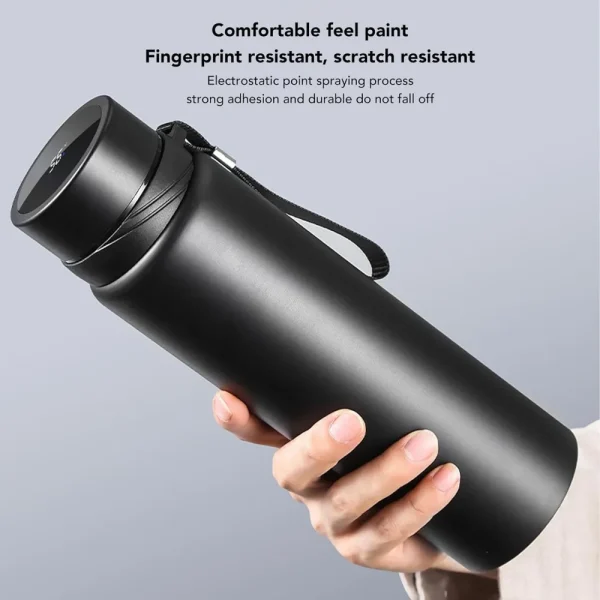 1000ml Stainless Steel Insulated Water Bottle, Keeps Drinks Hot or Cold for Hours with Lid Intelligent Water Cup Drinkware 5