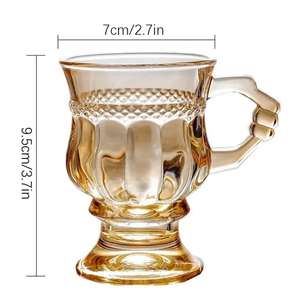 Clear Drinking Cup Heat Resisting Home Cup Drinkware For Home Bar 3