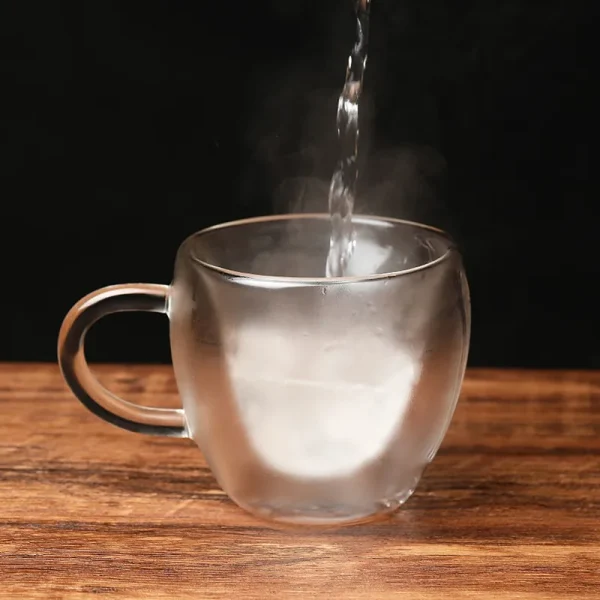 Heart Love Shaped Glass Cup Double Wall Mug Tea Mug Milk Coffee Cup Latte Mugs Lemon Juice Cup Heat-Resisting Drinkware 5